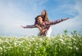 Never boring. family summer vacation. happy man and woman in love enjoy spring weather. happy relations. girl and guy in Royalty Free Stock Photo