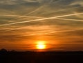 Criss Cross Morning Skies with a Gorgeous Sunrise