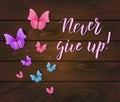 Never give up inspirational message