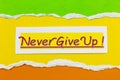 Never give up quit dream success motivation strength inspiration