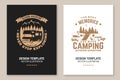 Never stop exploring. Summer camp. Vector illustration Concept for shirt or logo, print, stamp or tee. Vintage Royalty Free Stock Photo