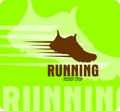 Never Stop Running Logo, running logo, shoes logo, runner