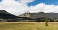 The Never Summer Mountain Range located in Northern Colorado. Royalty Free Stock Photo