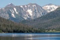 Never Summer Mountain Range within Rocky Mountain National Park, Colorado. Royalty Free Stock Photo