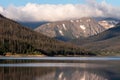 Never Summer Mountain Range within Rocky Mountain National Park, Colorado. Royalty Free Stock Photo