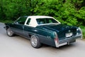 NEVINOMYSSC, RUSSIA - MAY 13, 2016: Automobiles. Offsite photography of old American cars. Cadillac DeVille D`Elegance