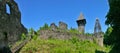 Nevitsky Castle ruins panorama Royalty Free Stock Photo