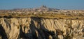 NEVSEHIR DISTRICT, CAPPADOCIA, TURKEY- Beautiful Uchisar village with its spectacular rocky castle Royalty Free Stock Photo