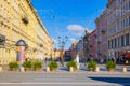 Nevsky Avenue. Urban and historically beautiful city views of Saint Petersburg. Russia