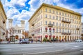 Nevsky Avenue. Urban and historically beautiful city views of Saint Petersburg. Russia