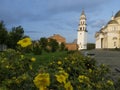 Nevyansk falling tower Russian analogue of the leaning tower of Pisa Royalty Free Stock Photo