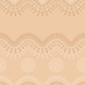 Elegant sandy yellow endless texture lace pattern for fabric, wrapping paper and decoration.