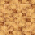 Mosaic seamless pattern from wooden square bars