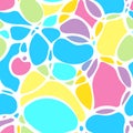 Seamless vector pattern like sea foam in CMYK colors Royalty Free Stock Photo