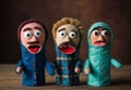 Felt Funnies: Three Finger Puppets with Goofy Grins