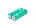 New AA size batteries isolated on white Royalty Free Stock Photo