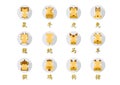 12 new abstract Chinese zodiac