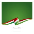 New abstract Hungary flag ribbon banner