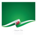 New abstract Wales flag ribbon banner