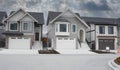 New Subdivision Homes House Modern Dwellings Canada Chilliwack British Columbia For Sale Royalty Free Stock Photo