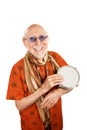 New Age Man with Bongo Royalty Free Stock Photo