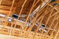 New air conditioner vents and duct work in new home construction Royalty Free Stock Photo