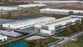 New Albany, Ohio , a Data center hub aerial view hosting cloud computing infrastructure Royalty Free Stock Photo