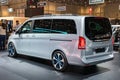 New 2020 all electric Mercedes-Benz EQV concept MPV car at the 89th Geneva International Motor Show. Geneva, Switzerland - March 5 Royalty Free Stock Photo