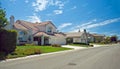 New American dream home panorama Royalty Free Stock Photo