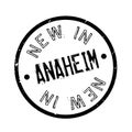 New In Anaheim rubber stamp