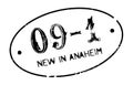 New In Anaheim rubber stamp