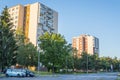 New apartment buildings in the morning.Living cocncept Royalty Free Stock Photo