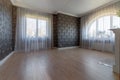 new apartment, living room, view fireplace. Royalty Free Stock Photo