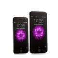 New Apple iPhone 6 and iPhone 6 Plus Front Side Royalty Free Stock Photo