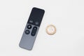 New Apple TV media streaming player microconsole Royalty Free Stock Photo