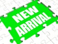 New Arrival Puzzle Shows Latest Products Announcement Arriving