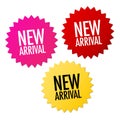 New arrival stickers