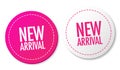 New arrival stickers