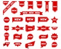 New arrival tags and stickers set Royalty Free Stock Photo