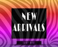 New Arrivals banner or cover web page.