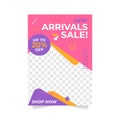 New Arrivals Sale Poster Banner Vector Template