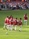 New Arseal lineup in Emirates Cup '11 Royalty Free Stock Photo