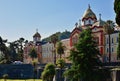 New Athos, Abkhazia - June 3. 2018. Orthodox Monastery in New Athos city