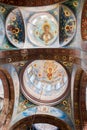 New Athos, Abkhazia - September 01, 2020: Painting of domes in the New Athos Monastery