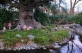 A new attraction with a talking tree that tells a fairy tale at The efteling