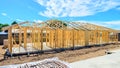 New Australian house timber frame installation