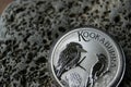 New Australian pure silver investment coin 1 dollar Kookaburra 2023. Numismatics.