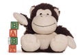 New baby alphabet blocks with soft toy