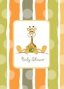 New baby announcement card Royalty Free Stock Photo