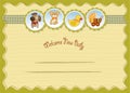 New baby announcement card Royalty Free Stock Photo